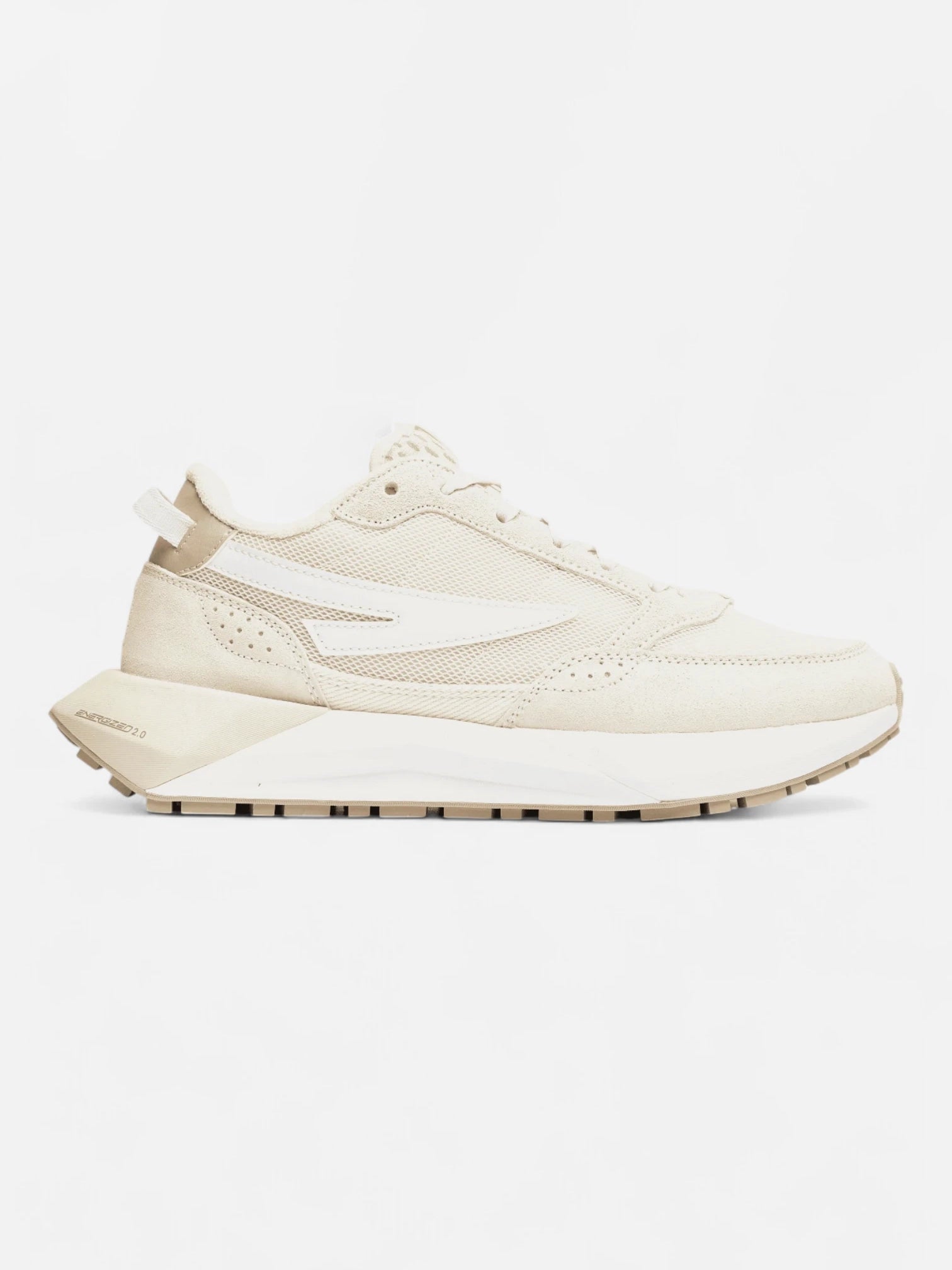 Zapatillas Fila Mujer Racer Energized Beige Blanco