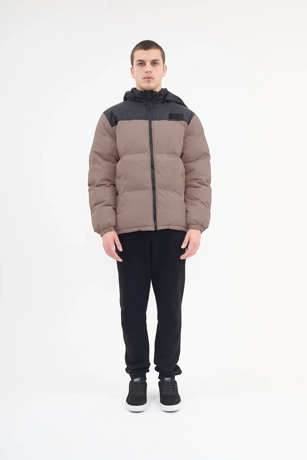 Campera Vart Puffer Esteroide Beige