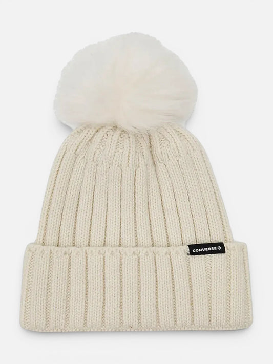 Gorro Converse Pom Crema