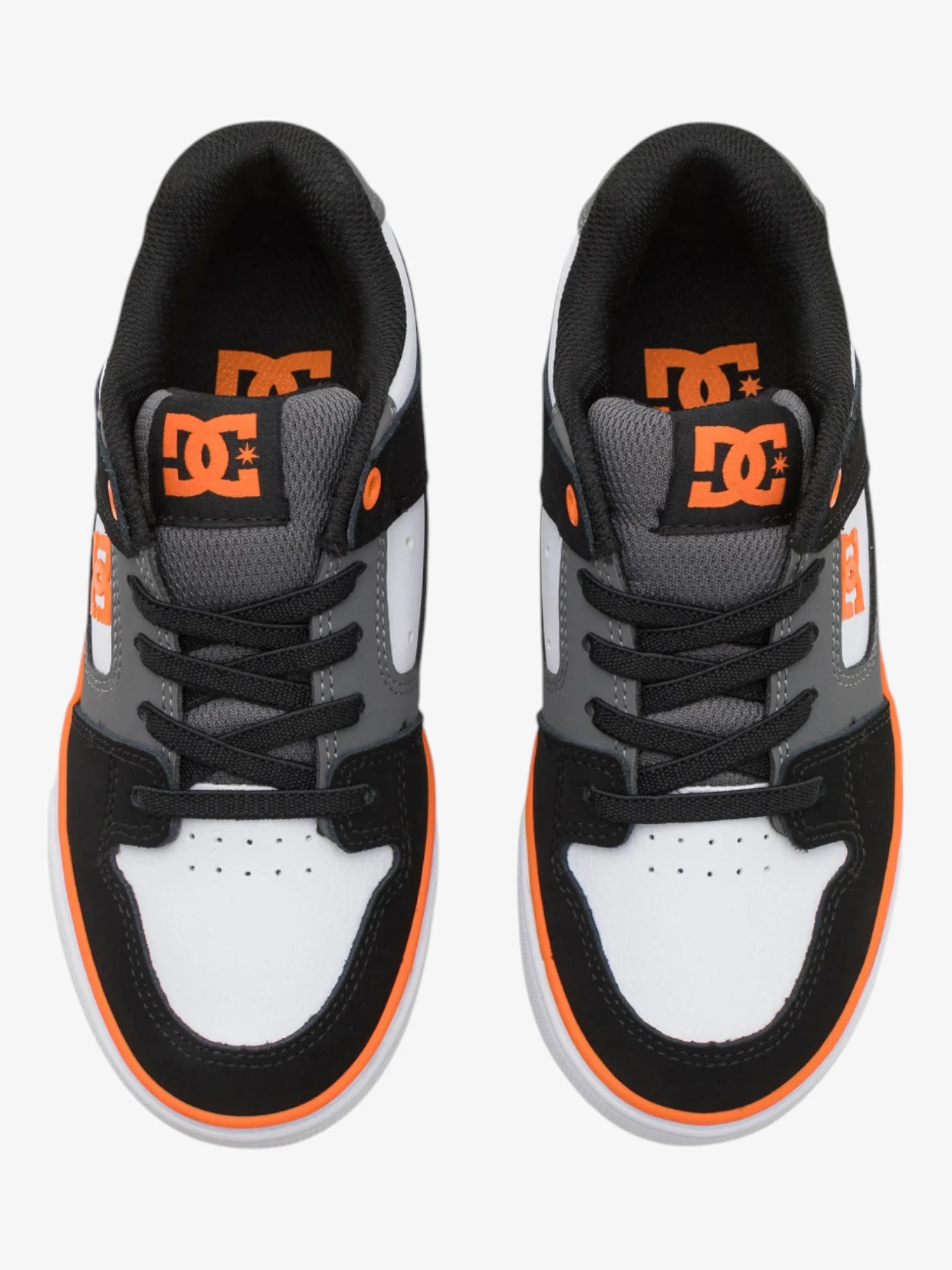 Zapatillas DC Niño Pure Elastic Negro Blanco Naranja - Indy