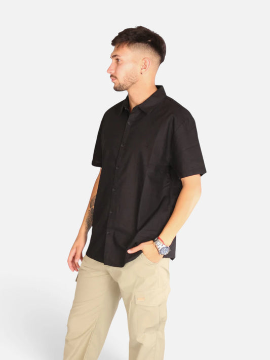 Camisa NTF Lino Negra