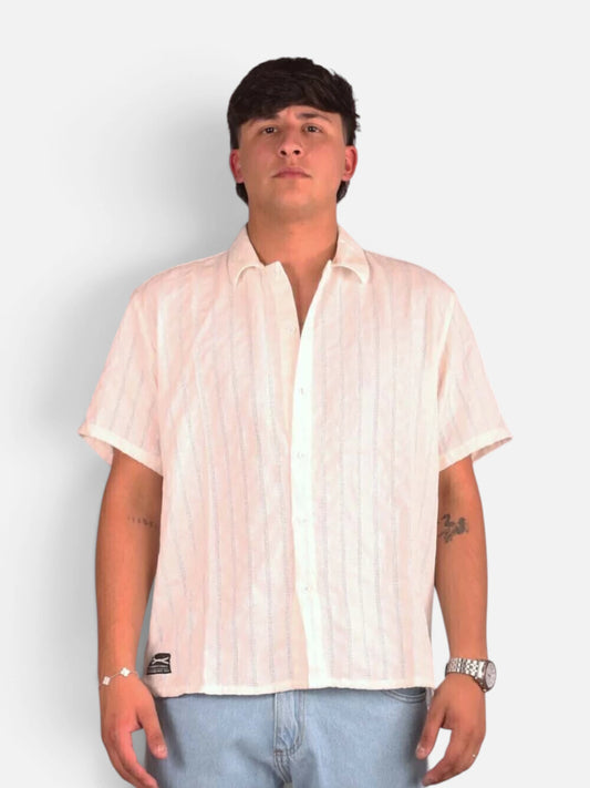 Camisa NTF Napoles Crochet Blanca