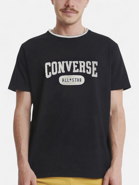 Remera Converse Retro Logo Negro