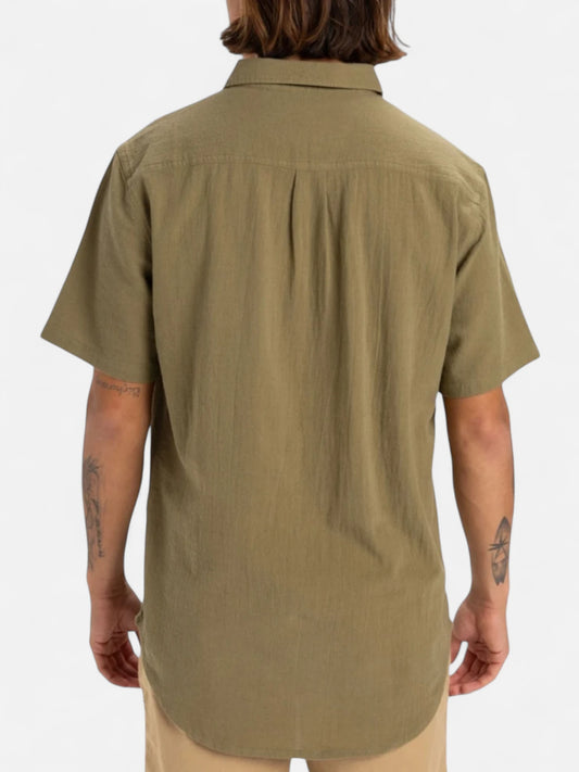 Camisa Quiksilver Time Box Verde Militar