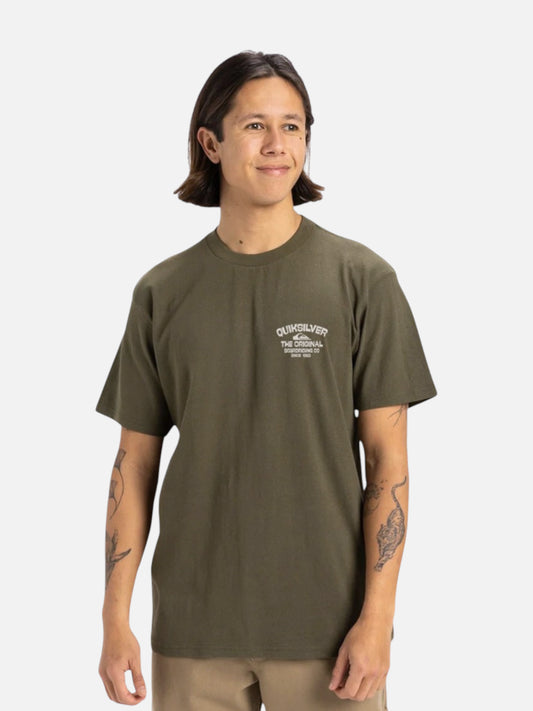 Remera Quiksilver Far Out Dust Verde