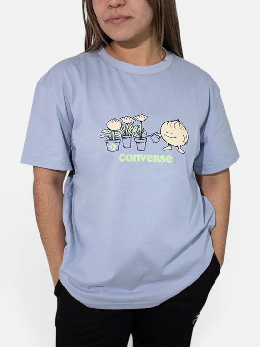 Remera Mujer Converse Baos Graphic Azul