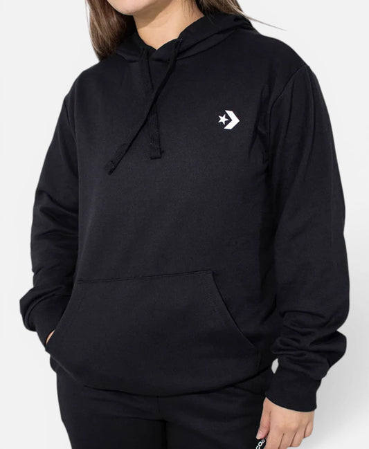 Converse Buzo con Capucha y Estampa Negro