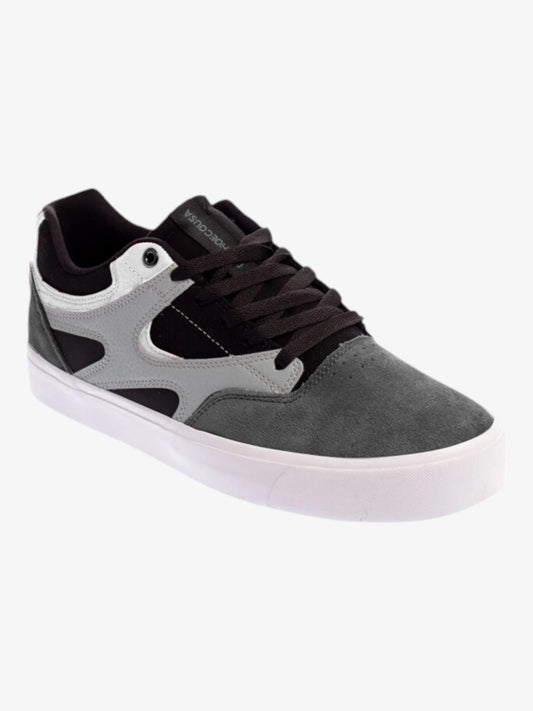 Zapatillas Dc Kalis Vulc Gris Negro Blanco - Indy
