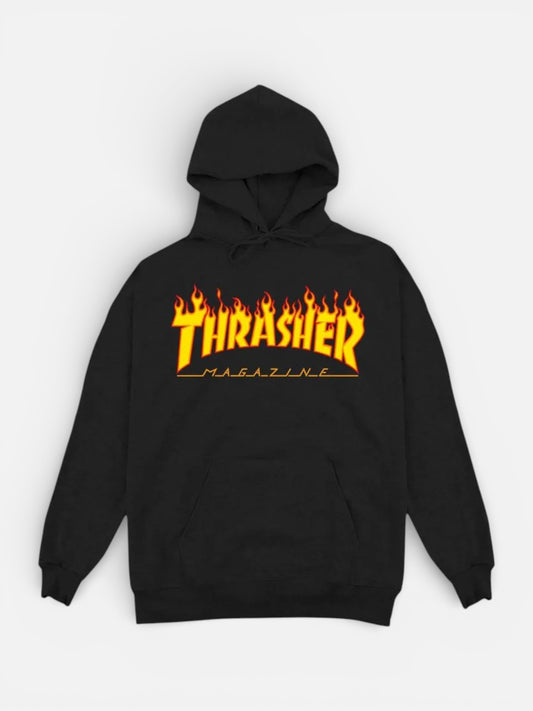 Buzo Thrasher Flame Negro