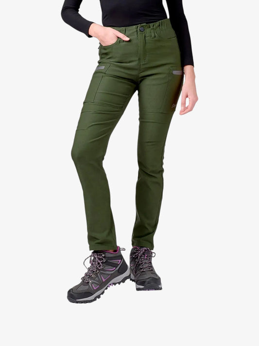 Pantalon Cargo Alaska Jungla Trekking Mujer Verde