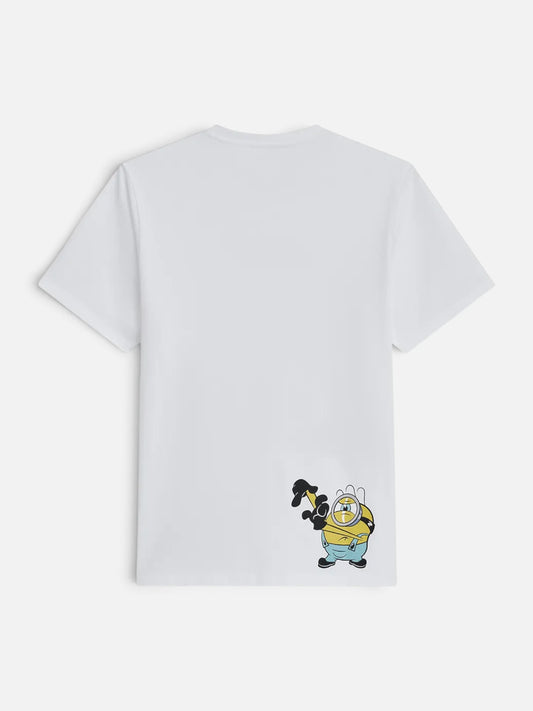 Remera Converse Chuck X Minions Tee Blanco