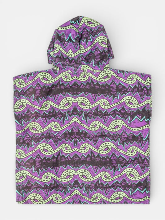 Poncho Quiksilver Hoody Niño Violeta