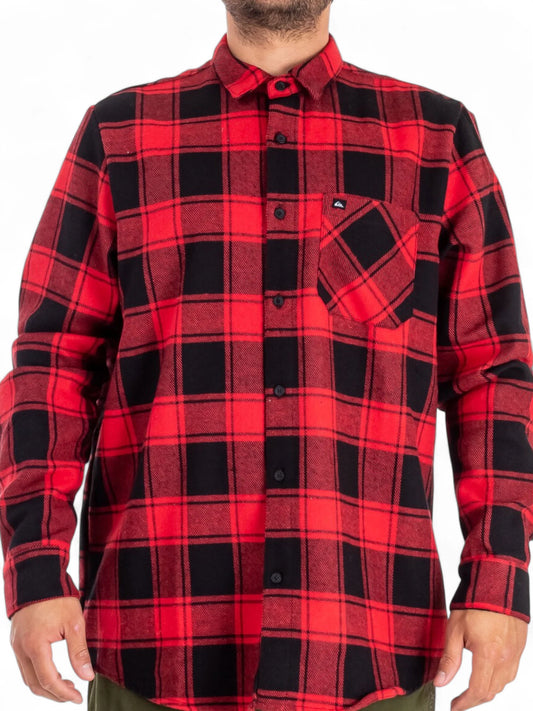 Camisa Quiksilver ML Motherfly Rojo