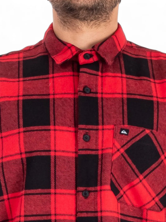Camisa Quiksilver ML Motherfly Rojo