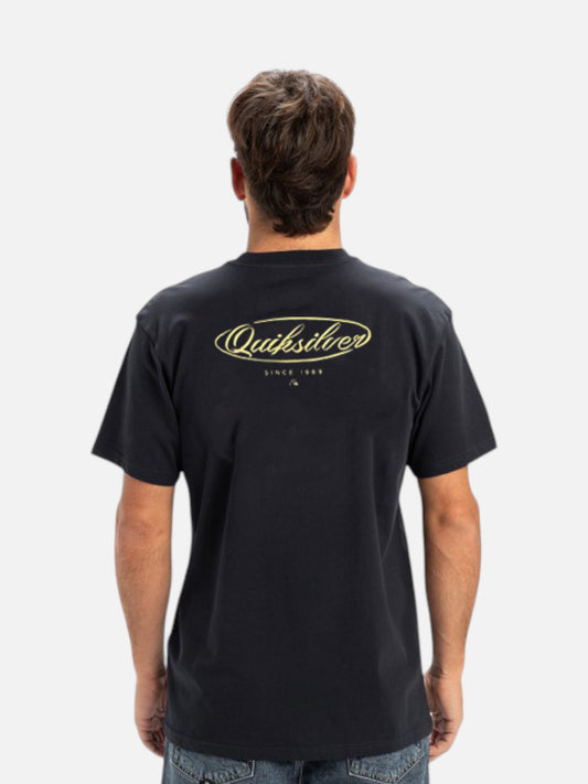 Remera Quiksilver Natural Script MT0 Negro