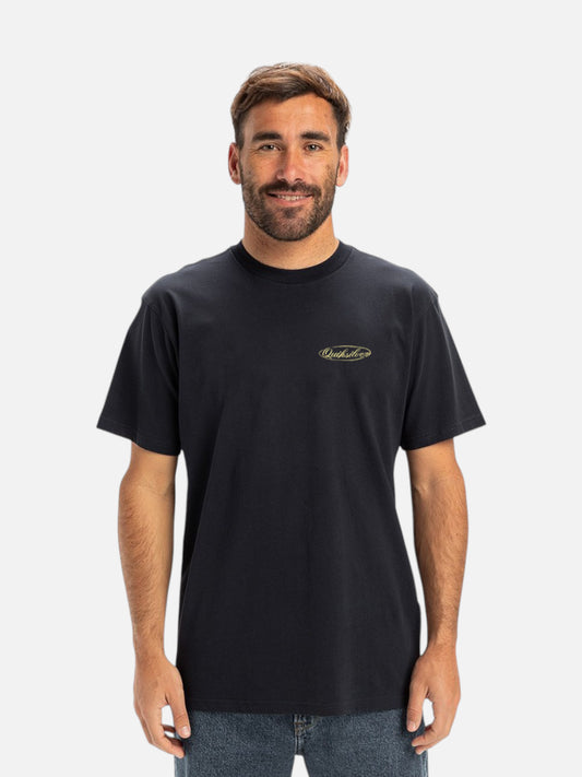Remera Quiksilver Natural Script MT0 Negro