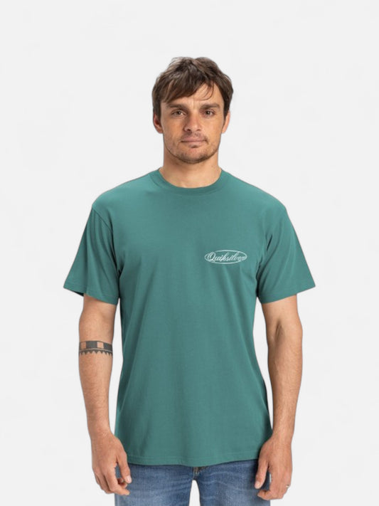 Remera Quiksilver Natural Script MT0 Verde