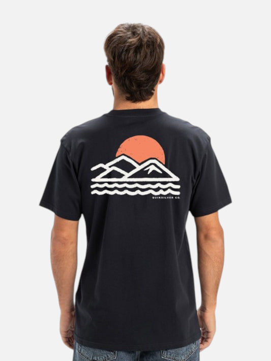 Remera Quiksilver Blue Lines MT0 Negro
