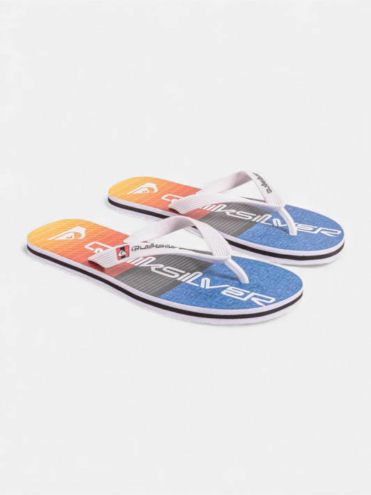 Ojota Quiksilver Molokai Panel Stripe Naranja Azul