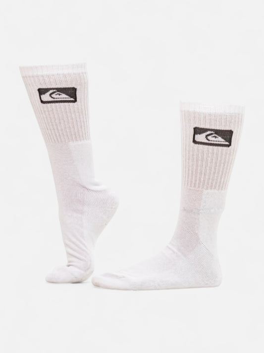 Medias Quiksilver Crew MC Tennis x3 Blanco