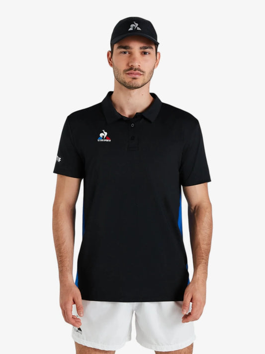 Chomba Le Coq Sportif Tennis Polo TS Negro Azul