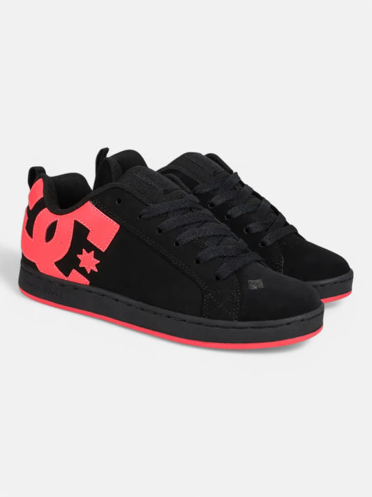 Zapatillas DC Mujer Court Graffik Negro Fucsia