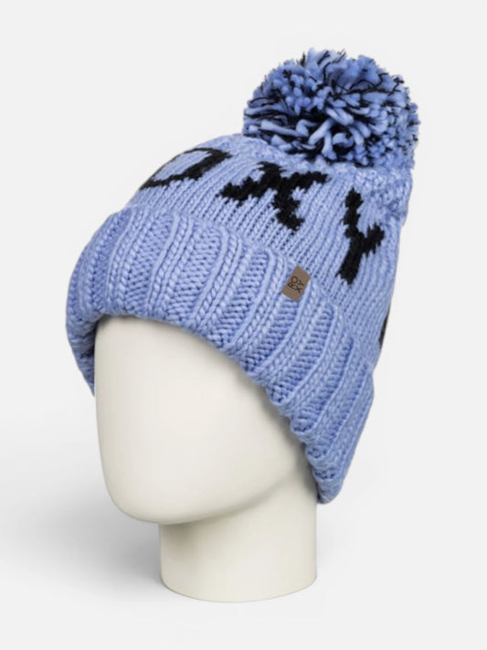 Gorro Roxy Snow Tonic Celeste Negro