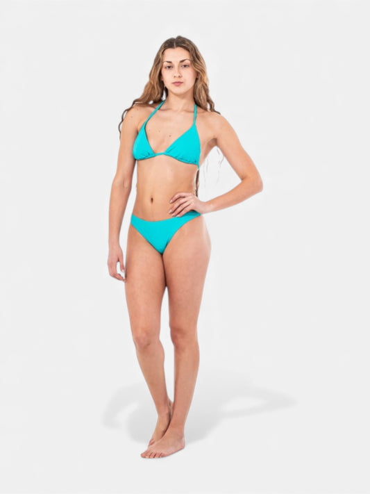 Bikini Roxy SD Beach Classics Mod Tiki Tri Turquesa