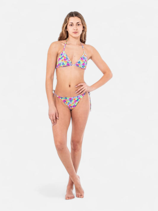 Bikini Roxy California Dreamin Reversible Mini Tiki Tri Multicolor