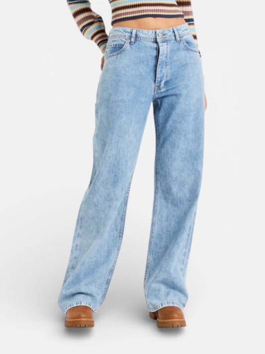 Jean Roxy Milla Wide Leg Regular Beau BL Celeste