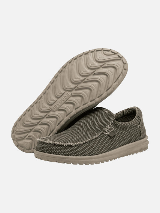 Zapatos Hey Dude Mikka Braided Gris Marrón