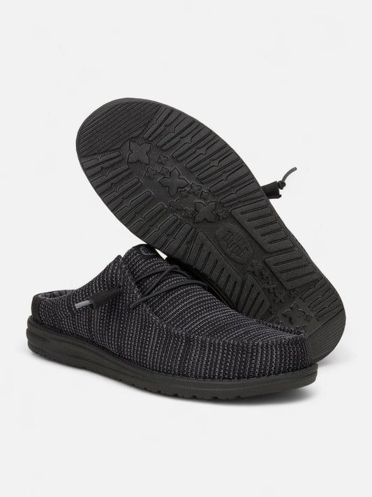 Zapatos Hey Dude Wally Slip Stretch Sox Negro