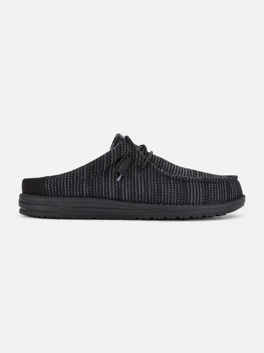 Zapatos Hey Dude Wally Slip Stretch Sox Negro