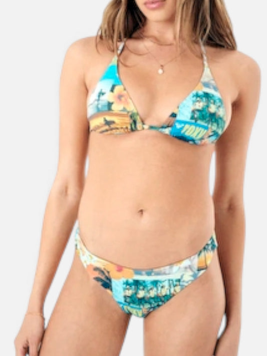 Bikini Roxy Postcards From Paradise Mini Tiki Tri Multicolor