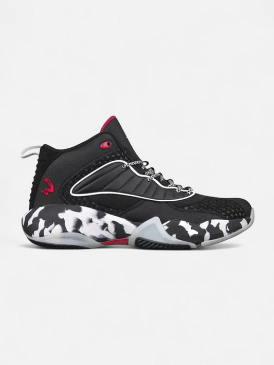 Zapatillas Shaq Speed Demon Mid Negro Blanco Rojo