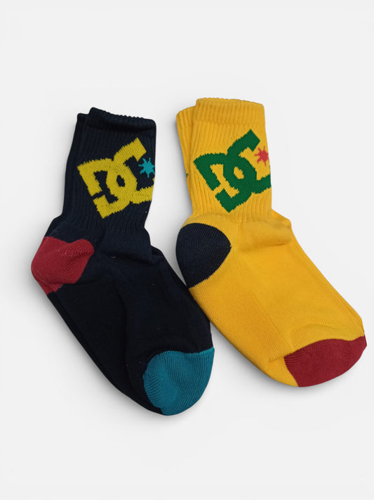 Medias Dc Lifted Niño Negro Amarillo