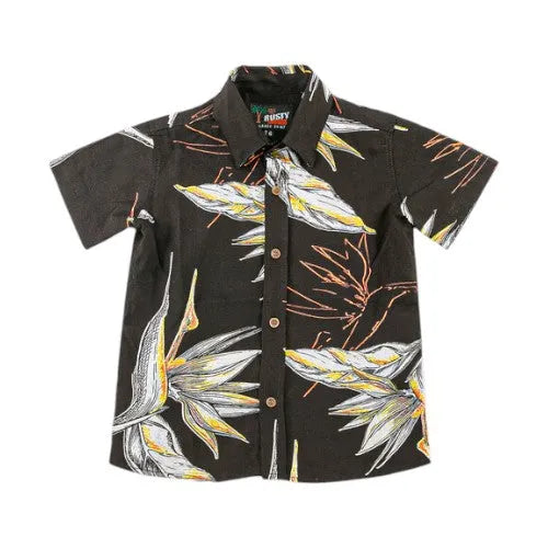 Camisa Rusty Excalibur Niño Negro