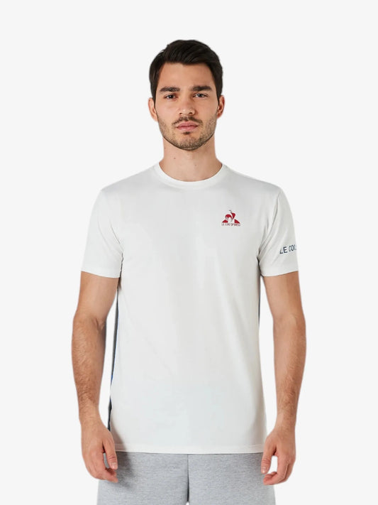 Remera Le Coq Sportif Training Reflective TS Blanco Gris