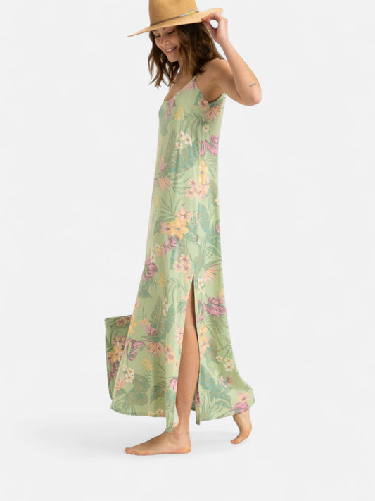 Vestido Roxy Rainbow Shores Verde Floreado