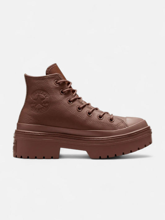 Zapatillas Converse Chuck Taylor Lugged Hell Hi Waterproof Leather Platform Marron