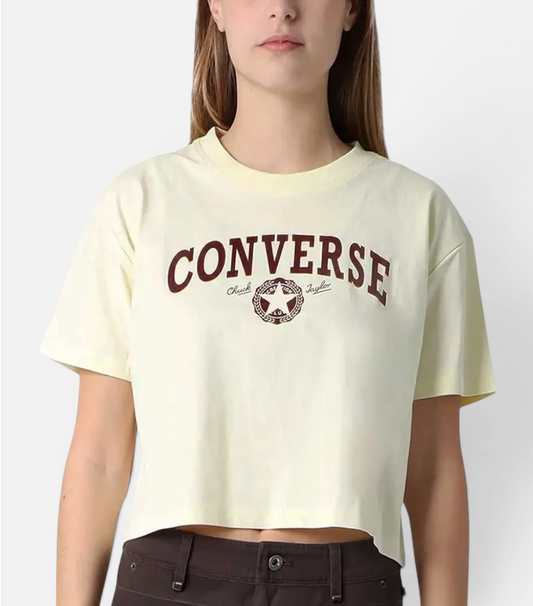 Remera Mujer Converse Boxy Fit de Manga Corta