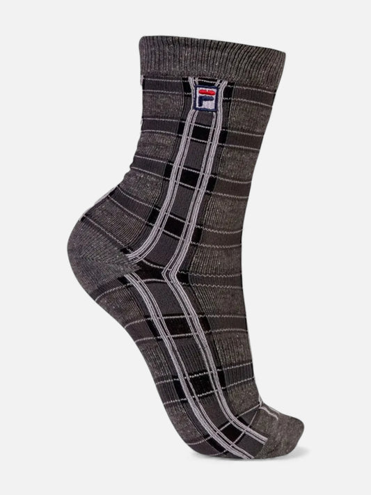 Medias Fila Sport Life Xadrez Gris