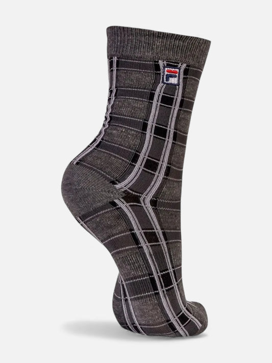 Medias Fila Sport Life Xadrez Gris