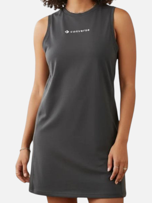 Vestido Converse Mujer Draft Logo Gris