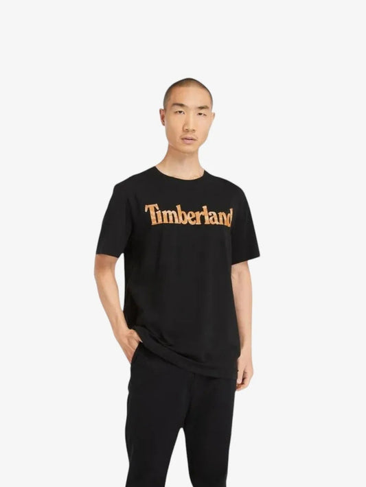 Remera Timberland Wordmark Camo Negro