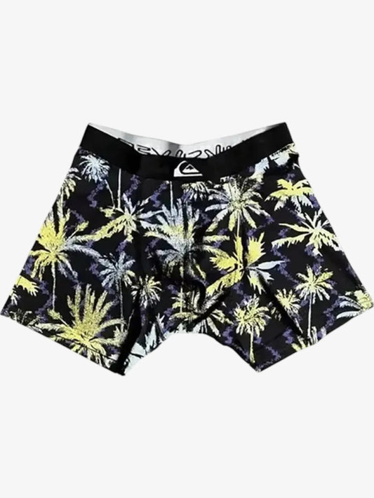 Boxer Quiksilver Imposter Full Print Niño Negro Amarillo Azul