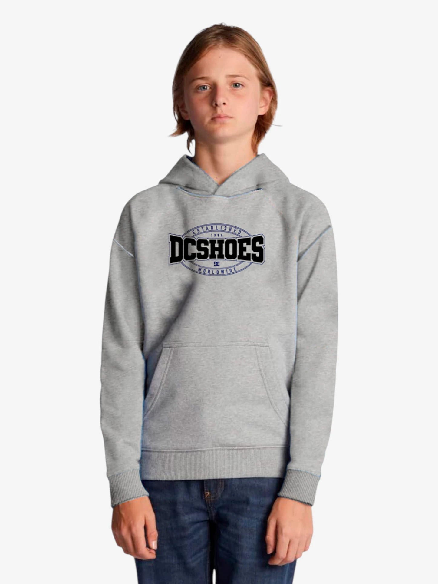 Buzo DC Niño Standout Gris - Indy