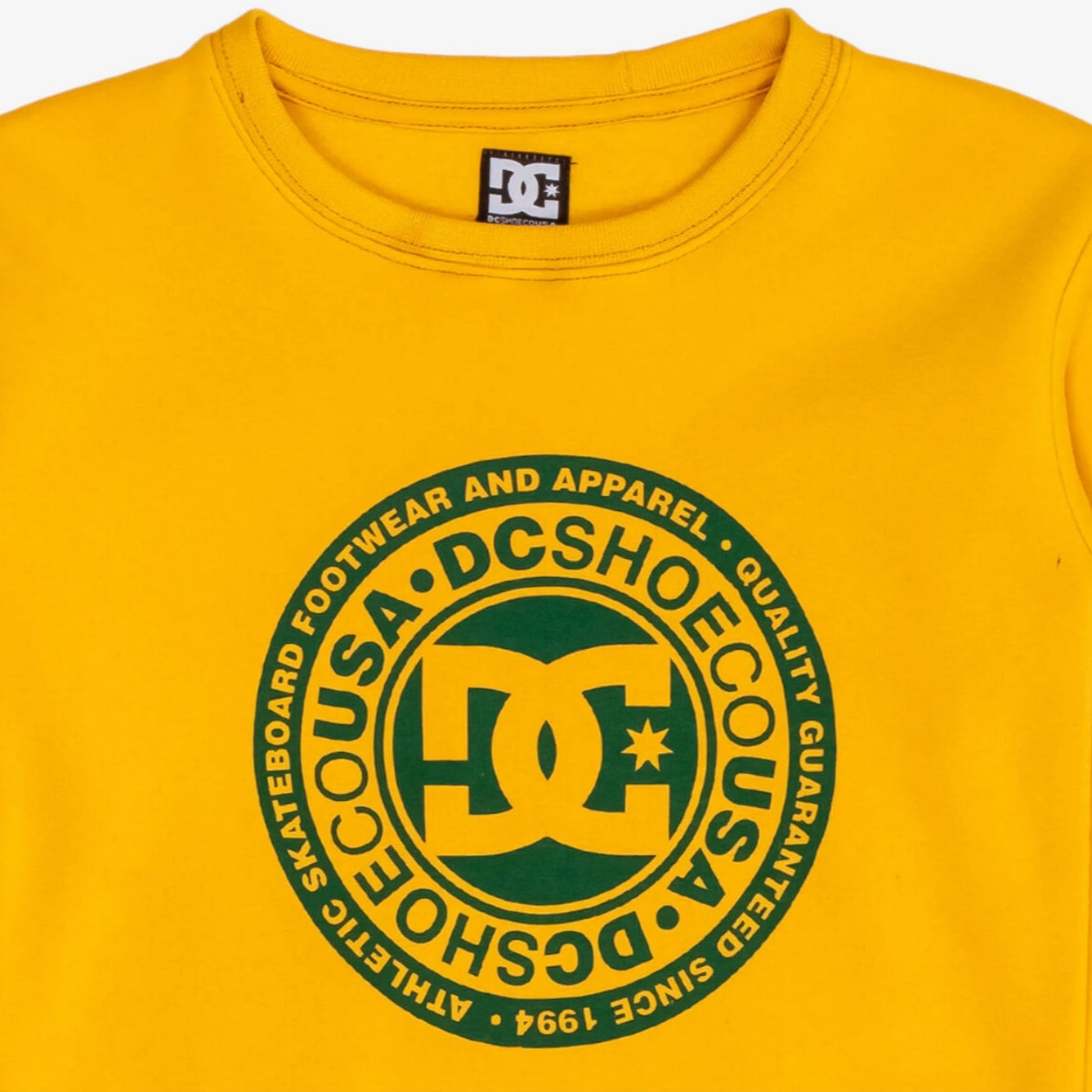 Buzo Dc Circle Star Niño Crew Amarillo - Indy