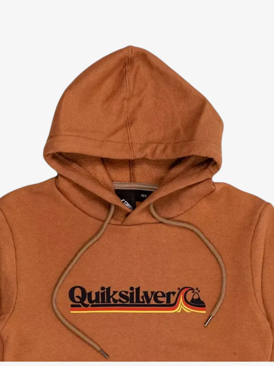 Buzo Quiksilver All Lined Up Niño Marron