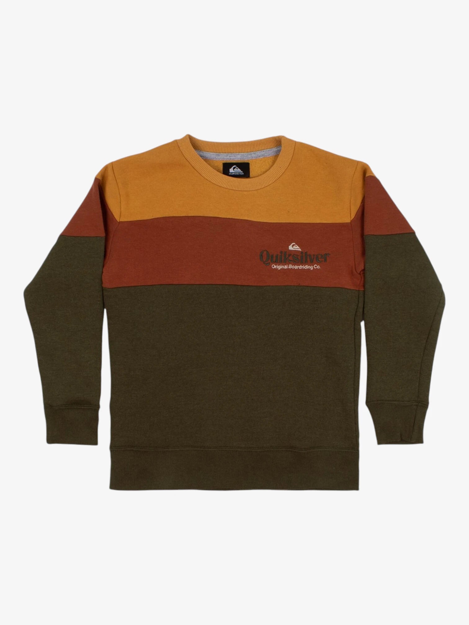 Buzo Quiksilver Beach To School Niño Verde Mostaza - Indy